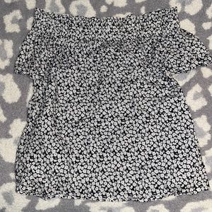 Off the shoulder blouse.